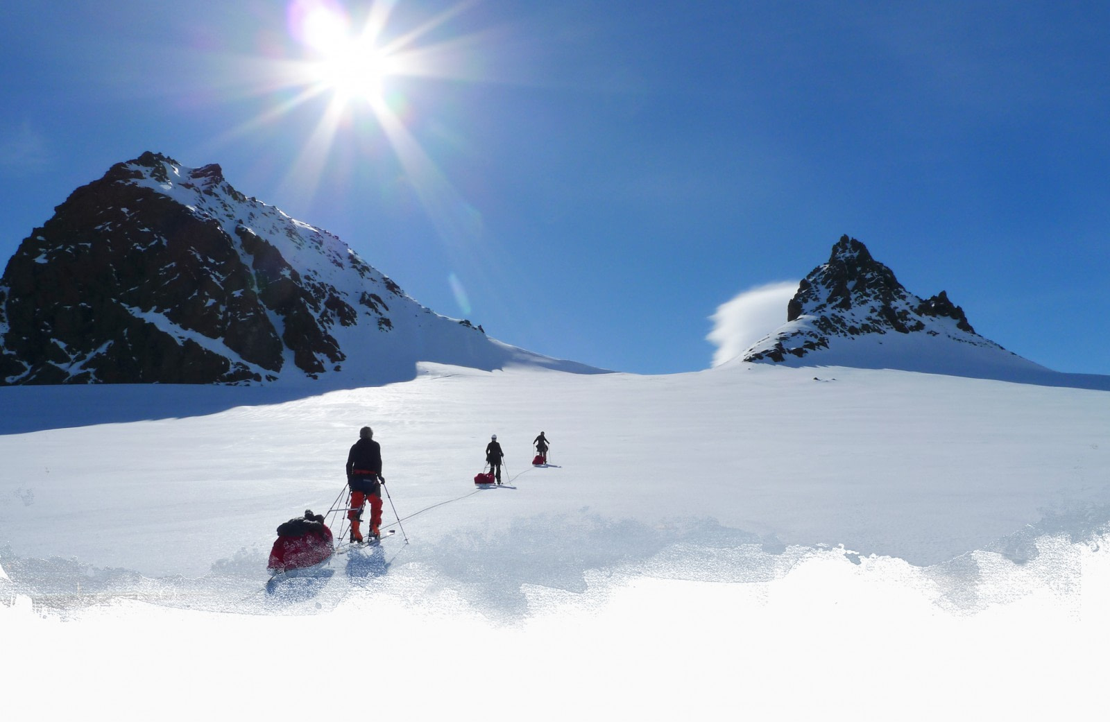 Ski-Trekking in der Antarktis